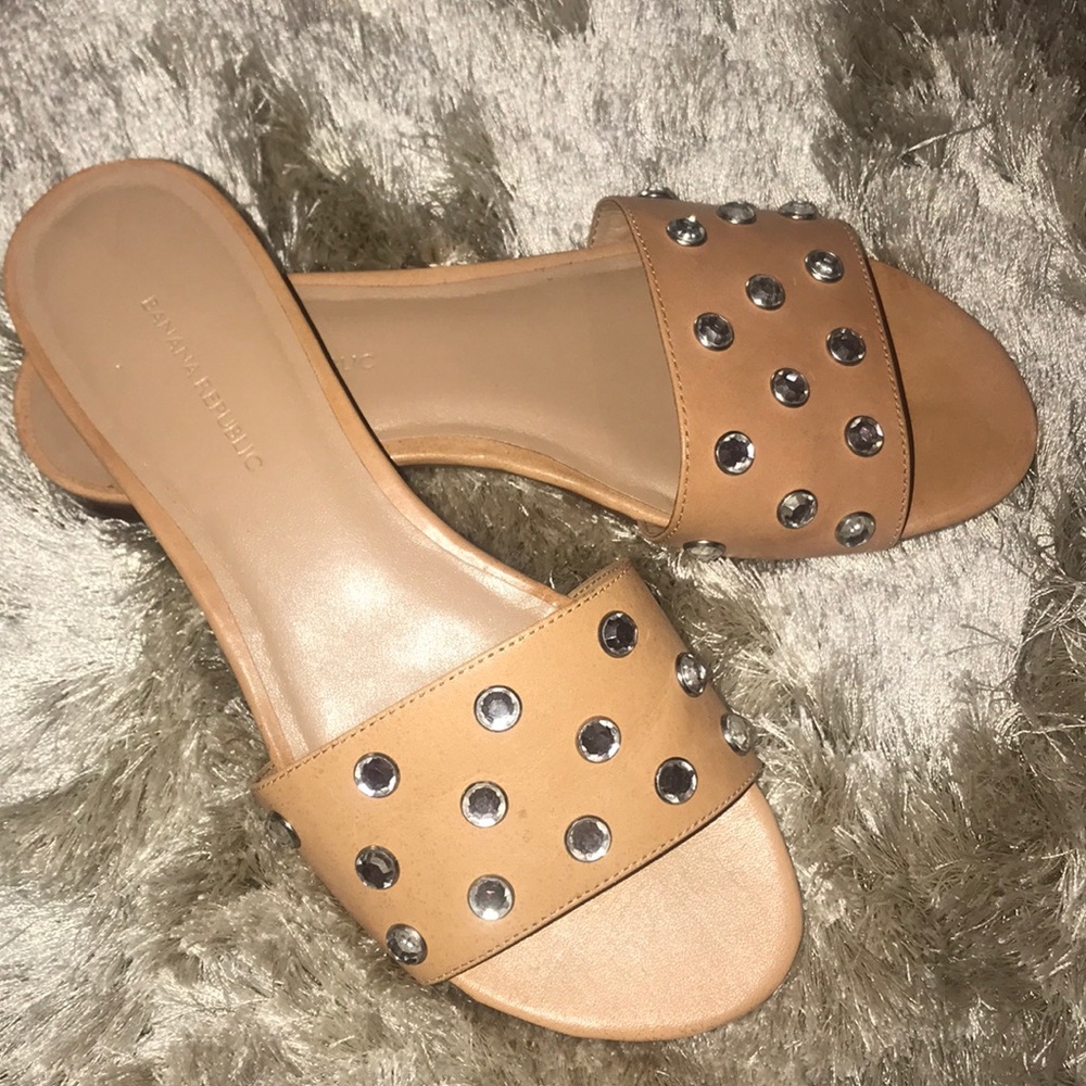 Banana republic flat slide sandals